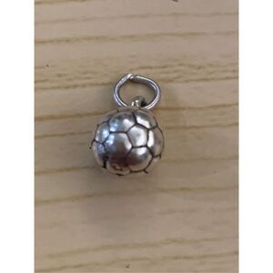 .925 Soccer Ball Sterling Silver Jewelry Charm #sports